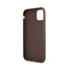 Guess PU 4G Metal Logo Apple iPhone 11 hátlap tok, barna
