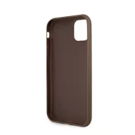 Guess PU 4G Metal Logo Apple iPhone 11 hátlap tok, barna