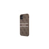   Guess PU 4G Printed Stripe Apple iPhone 11 hátlap tok, barna