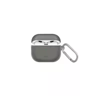 Uniq Glase Apple Airpods (3. gen) tok, fekete-átlátszó