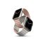 Uniq Revix mágneses szilikon szíj Apple Watch 42/44/45/49mm, rózsaszín/bézs