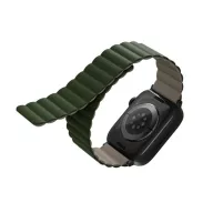   Uniq Revix mágneses szilikon szíj Apple Watch 42/44/45/49mm, zöld/taupe