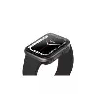   Uniq Glase Dual Pack Apple Watch S8/S7 41mm szilikon tok, átlátszó/fekete