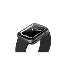 Uniq Glase Dual Pack Apple Watch S8/S7 45mm szilikon tok, átlátszó/fekete