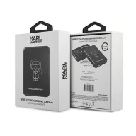   Karl Lagerfeld Magsafe Power bank / külső akkumulátor, 3000mAh Li-ion, fekete