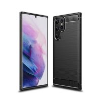 Forcell Carbon hátlap tok Samsung Galaxy S22 Ultra, fekete