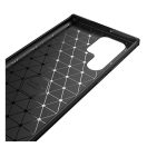 Forcell Carbon hátlap tok Samsung Galaxy S22 Ultra, fekete