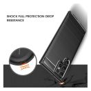 Forcell Carbon hátlap tok Samsung Galaxy S22 Ultra, fekete