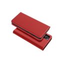 Forcell Smart Pro bőr flip tok Samsung Galaxy S22 Ultra, bordó