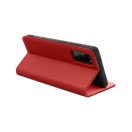 Forcell Smart Pro bőr flip tok Samsung Galaxy S22 Ultra, bordó