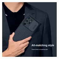   Nillkin CamShield Pro Samsung Galaxy S22 Ultra műanyag hátlap tok, fekete