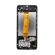   Samsung Galaxy M12 kompatibilis LCD modul kerettel, OEM jellegű, fekete