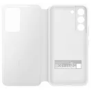 Samsung Galaxy S22 Clear View Cover, gyári flip tok, fehér, EF-ZS901CW