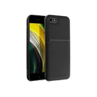   Forcell Noble hátlap tok, Apple iPhone SE 2022/2020/8/7, fekete