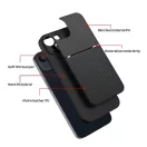 Forcell Noble hátlap tok, Xiaomi Redmi Note 10/10S, fekete