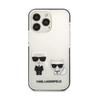   Karl Lagerfeld Karl and Choupette TPE hátlap tok Apple iPhone 13 Pro, fehér