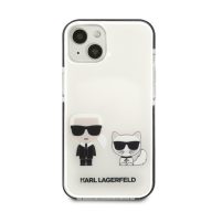   Karl Lagerfeld Karl and Choupette TPE hátlap tok Apple iPhone 13 mini, fehér
