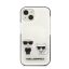 Karl Lagerfeld Karl and Choupette TPE hátlap tok Apple iPhone 13 mini, fehér