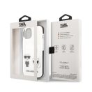 Karl Lagerfeld Karl and Choupette TPE hátlap tok Apple iPhone 13 mini, fehér