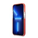 Karl Lagerfeld and Choupette Heads TPE szilikon hátlap tok Apple iPhone 13 Pro, piros