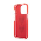 Karl Lagerfeld and Choupette Heads TPE szilikon hátlap tok Apple iPhone 13 Pro, piros