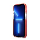 Karl Lagerfeld and Choupette Heads TPE szilikon hátlap tok Apple iPhone 13 mini, piros