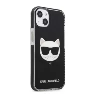   Karl Lagerfeld Choupette Head TPE szilikon hátlap tok Apple iPhone 13, fekete