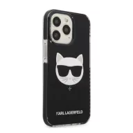  Karl Lagerfeld Choupette Head TPE szilikon hátlap tok Apple iPhone 13 Pro Max, fekete