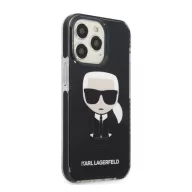   Karl Lagerfeld Ikonik hátlap tok Apple iPhone 13 Pro, fekete