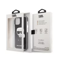   Karl Lagerfeld Ikonik hátlap tok Apple iPhone 13 mini, fekete