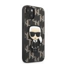 Karl Lagerfeld Monogram Ikonik hátlap tok Apple iPhone 13 mini, fekete