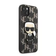   Karl Lagerfeld Monogram Ikonik hátlap tok Apple iPhone 13 mini, fekete