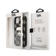   Karl Lagerfeld Monogram Ikonik hátlap tok Apple iPhone 13 mini, fekete