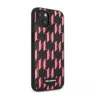   Karl Lagerfeld Monogram Plaque hátlap tok Apple iPhone 13 mini, rózsaszín