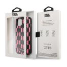 Karl Lagerfeld Monogram Plaque hátlap tok Apple iPhone 13 mini, rózsaszín