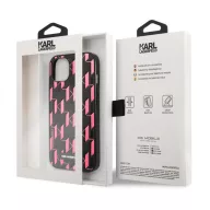   Karl Lagerfeld Monogram Plaque hátlap tok Apple iPhone 13 mini, rózsaszín