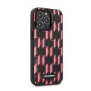 Karl Lagerfeld Monogram Plaque hátlap tok Apple iPhone 13 Pro Max, rózsaszín
