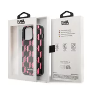   Karl Lagerfeld Monogram Plaque hátlap tok Apple iPhone 13 Pro Max, rózsaszín