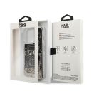 Karl Lagerfeld Liquid Glitter Gatsby hátlap tok Apple iPhone 13 Pro, fekete