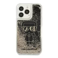   Karl Lagerfeld Liquid Glitter Gatsby hátlap tok Apple iPhone 13 Pro Max, fekete