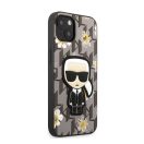 Karl Lagerfeld Ikonik Flower hátlap tok Apple iPhone 13, szürke