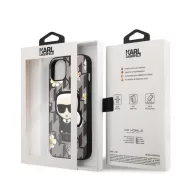   Karl Lagerfeld Ikonik Flower hátlap tok Apple iPhone 13, szürke