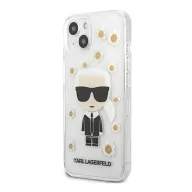   Karl Lagerfeld Ikonik Flower hátlap tok Apple iPhone 13 mini, átlátszó