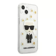   Karl Lagerfeld Ikonik Flower hátlap tok Apple iPhone 13 mini, átlátszó