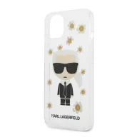   Karl Lagerfeld Ikonik Flower hátlap tok Apple iPhone 13 mini, átlátszó