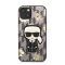 Karl Lagerfeld Ikonik Flower hátlap tok Apple iPhone 13 mini, szürke