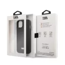 Karl Lagerfeld Saffiano Plaque hátlap tok Apple iPhone 13, fekete