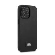   Karl Lagerfeld Saffiano Plaque hátlap tok Apple iPhone 13 Pro, fekete