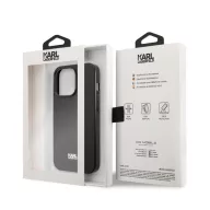   Karl Lagerfeld Saffiano Plaque hátlap tok Apple iPhone 13 Pro, fekete