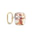 Guess Flower Print Apple Airpods tok, lila